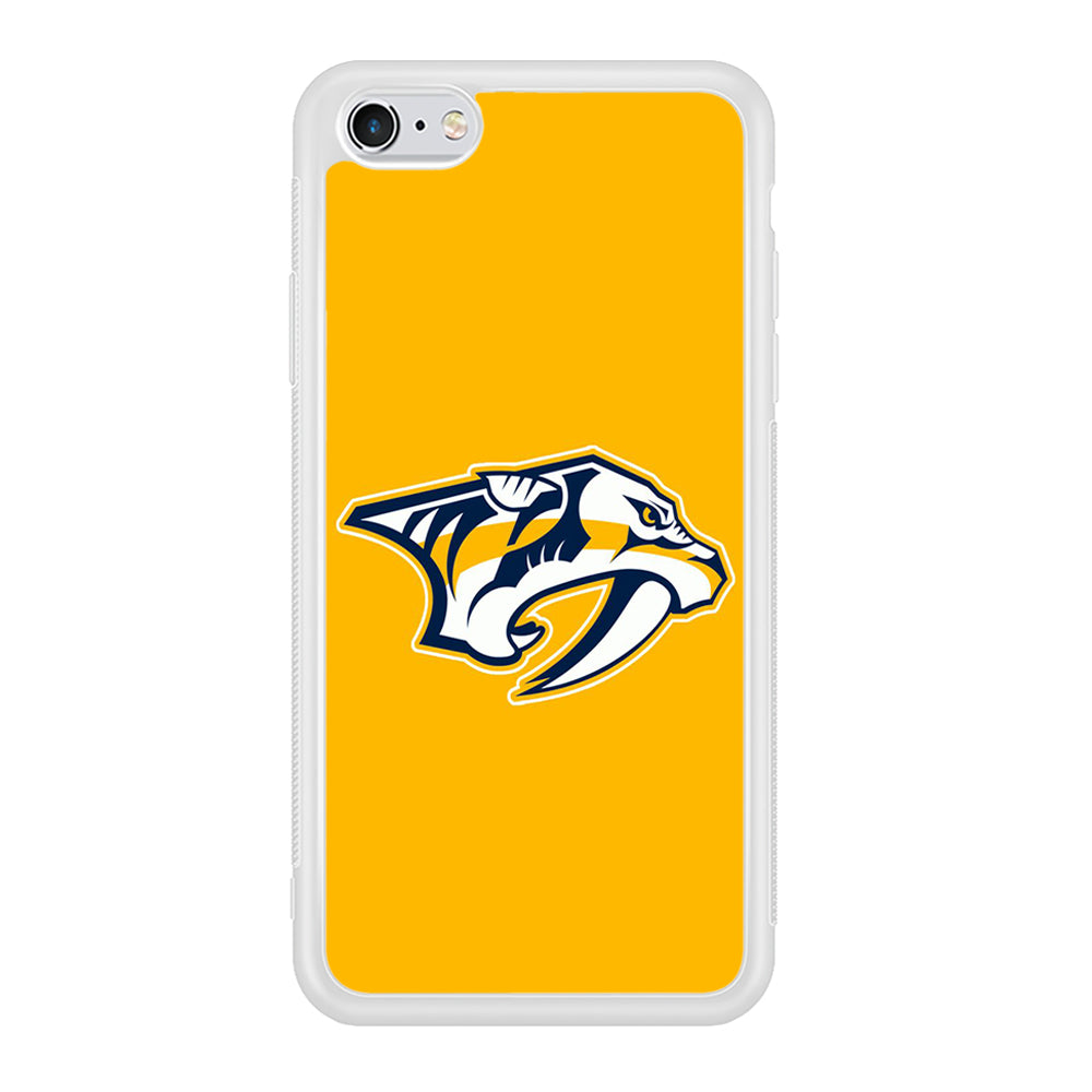 Hockey Nashville Predators NHL 002 iPhone 6 Plus | 6s Plus Case-Phone Case-Rubber White (2D Case)-Altracase