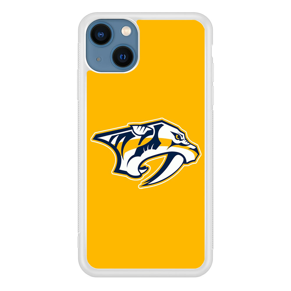 Hockey Nashville Predators NHL 002 iPhone 13 Mini Case-Phone Case-Rubber White (2D Case)-Altracase