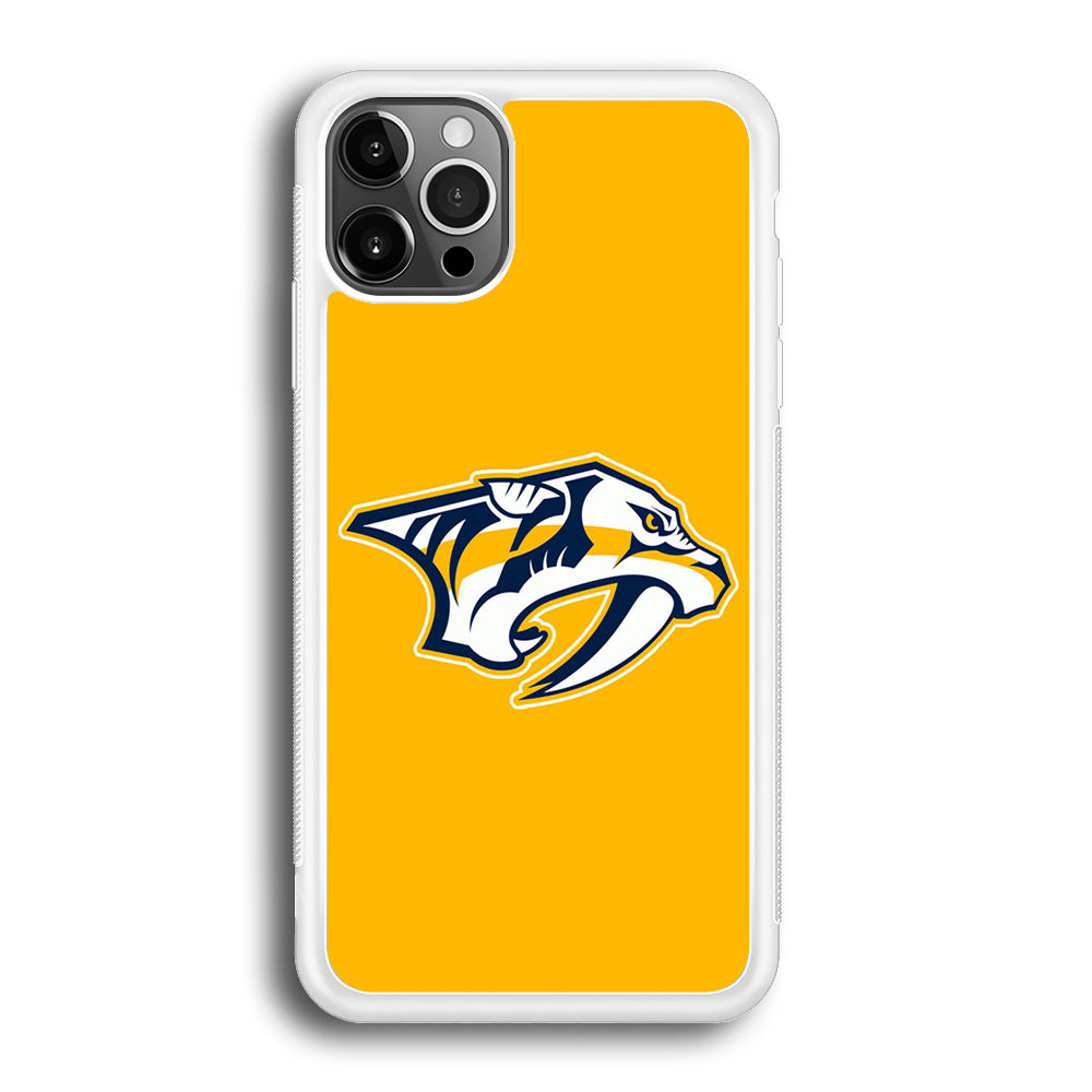 Hockey Nashville Predators NHL 002 iPhone 12 Pro Max Case-Phone Case-Rubber White (2D Case)-Altracase