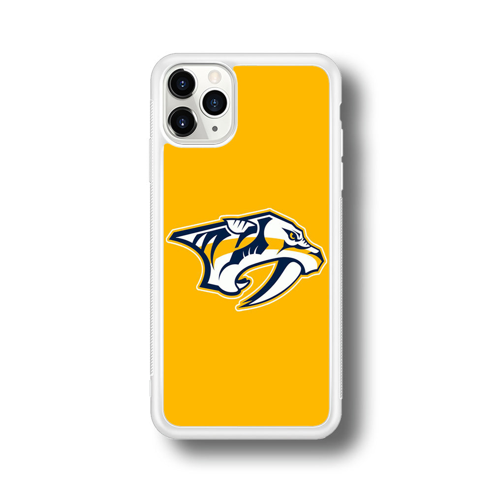 Hockey Nashville Predators NHL 002 iPhone 11 Pro Max Case-Phone Case-Rubber White (2D Case)-Altracase