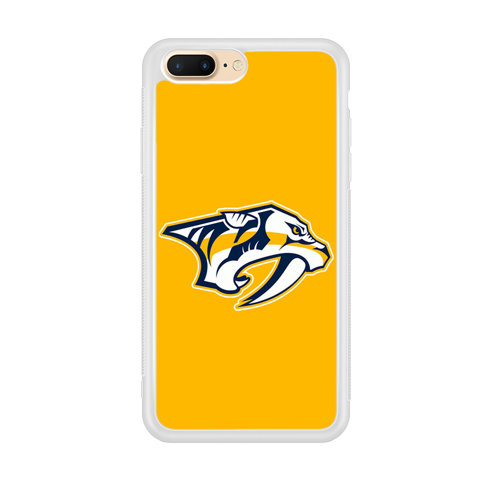 Hockey Nashville Predators NHL 002 iPhone 8 Plus Case-Phone Case-Rubber White (2D Case)-Altracase
