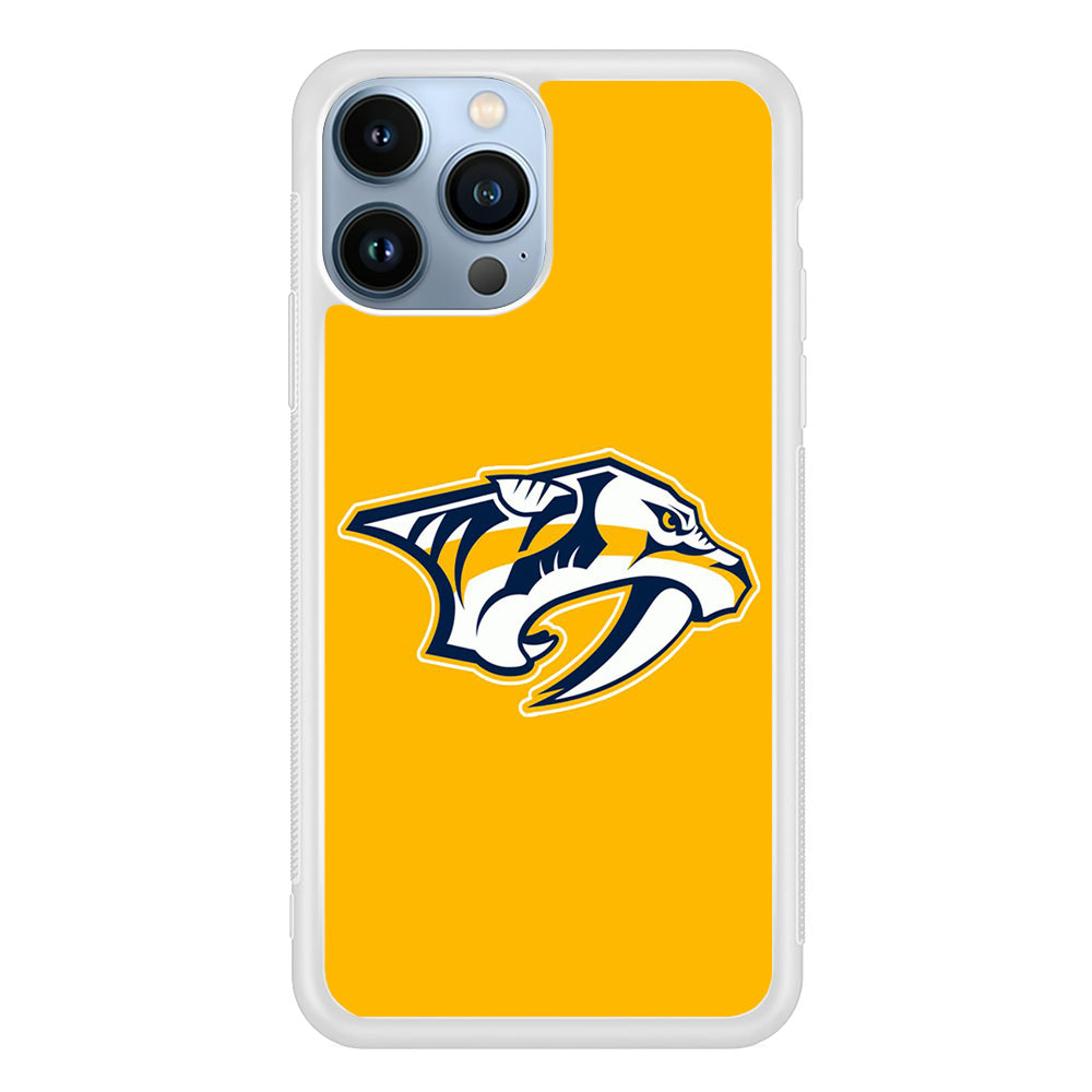 Hockey Nashville Predators NHL 002 iPhone 15 Pro Case-Phone Case-Rubber White (2D Case)-Altracase