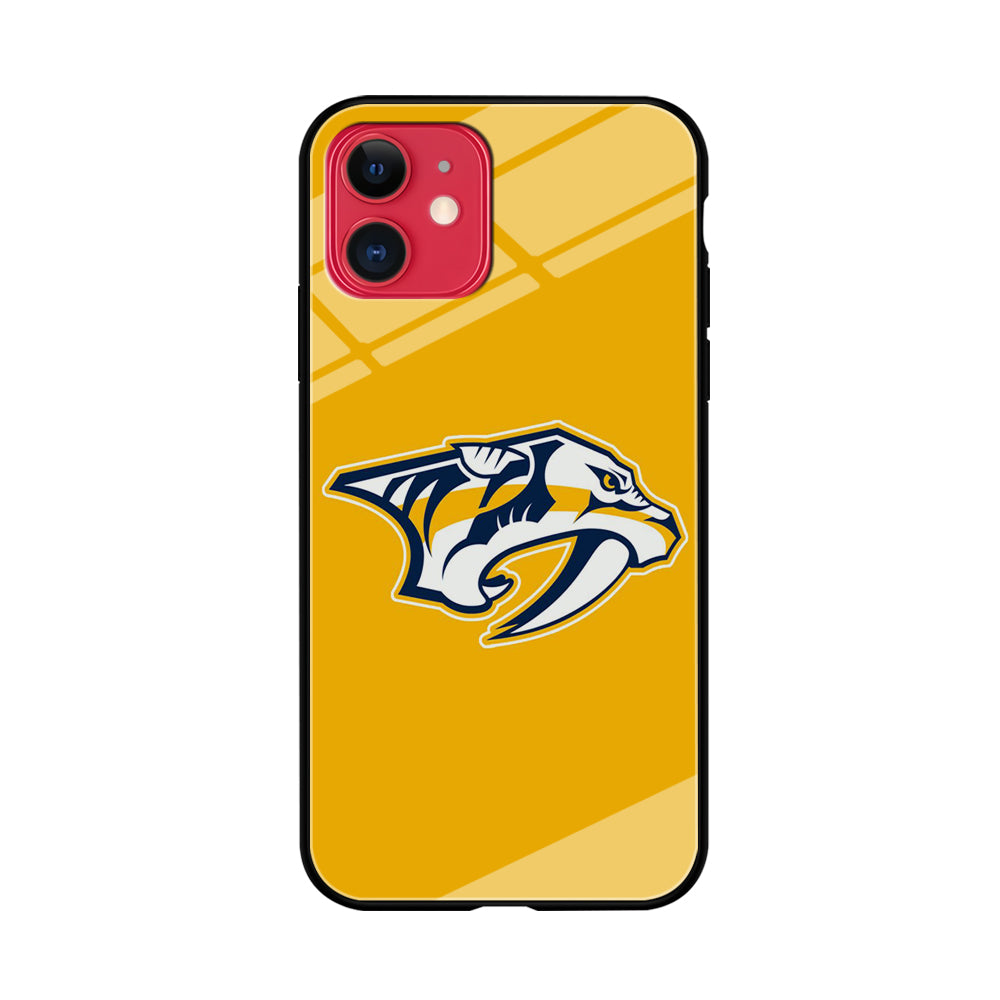 Hockey Nashville Predators NHL 002 iPhone 11 Case-Phone Case-Tempered Glass Case-Altracase