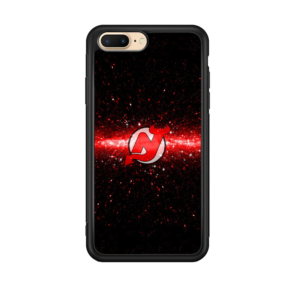 Hockey New Jersey Devils NHL 001 iPhone 8 Plus Case-Phone Case-Rubber Black (2D Case)-Altracase