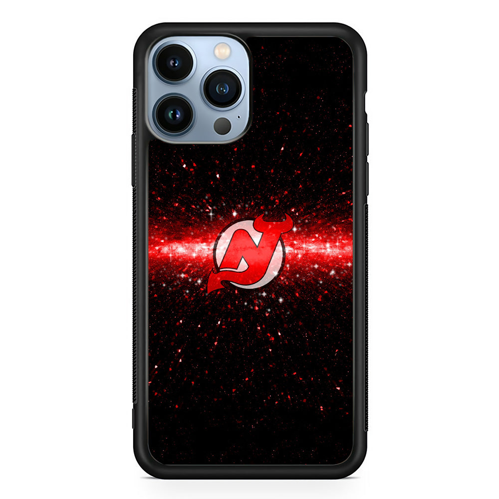 Hockey New Jersey Devils NHL 001 iPhone 15 Pro Case-Phone Case-Rubber Black (2D Case)-Altracase