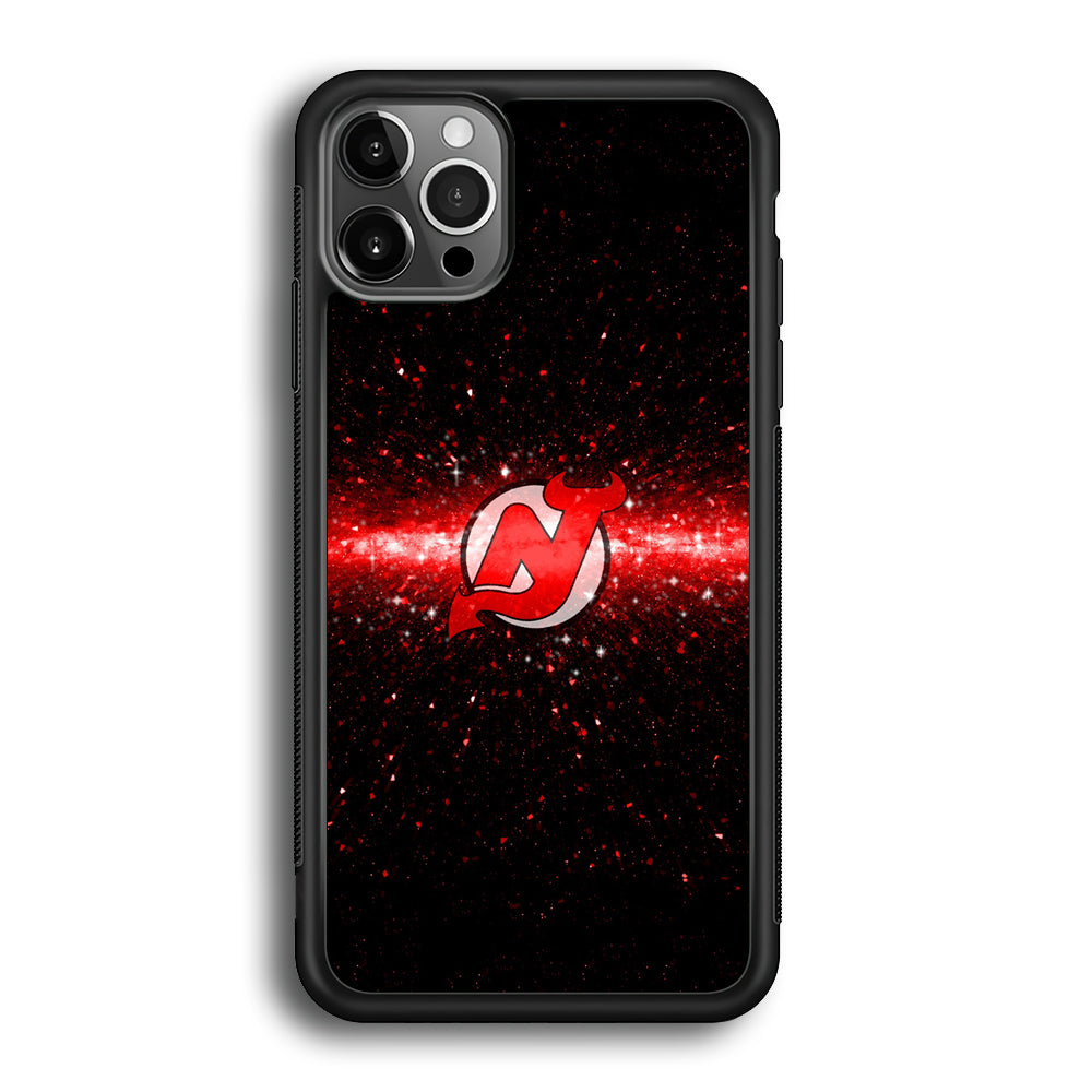 Hockey New Jersey Devils NHL 001 iPhone 12 Pro Max Case-Phone Case-Rubber Black (2D Case)-Altracase