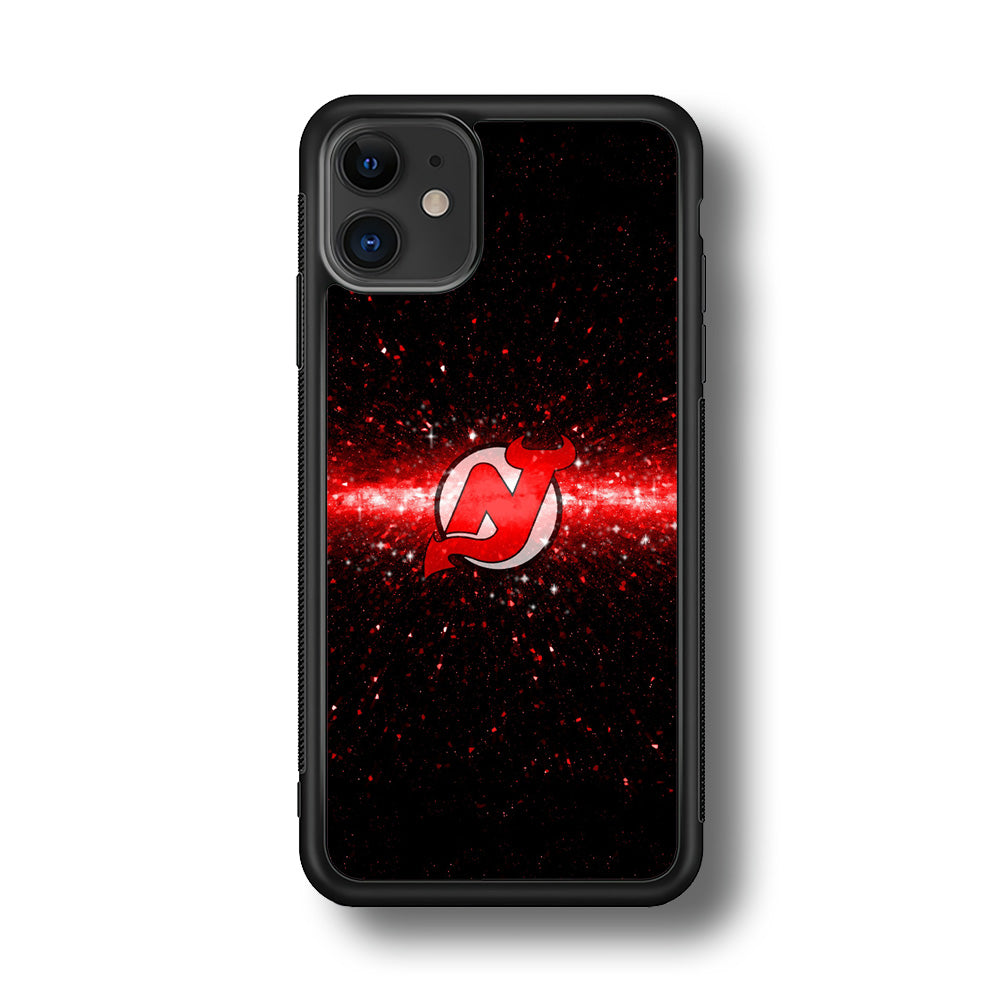 Hockey New Jersey Devils NHL 001 iPhone 11 Case-Phone Case-Rubber Black (2D Case)-Altracase