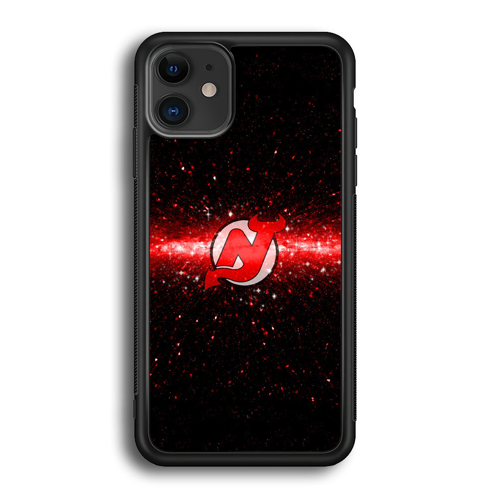 Hockey New Jersey Devils NHL 001 iPhone 12 Mini Case-Phone Case-Rubber Black (2D Case)-Altracase