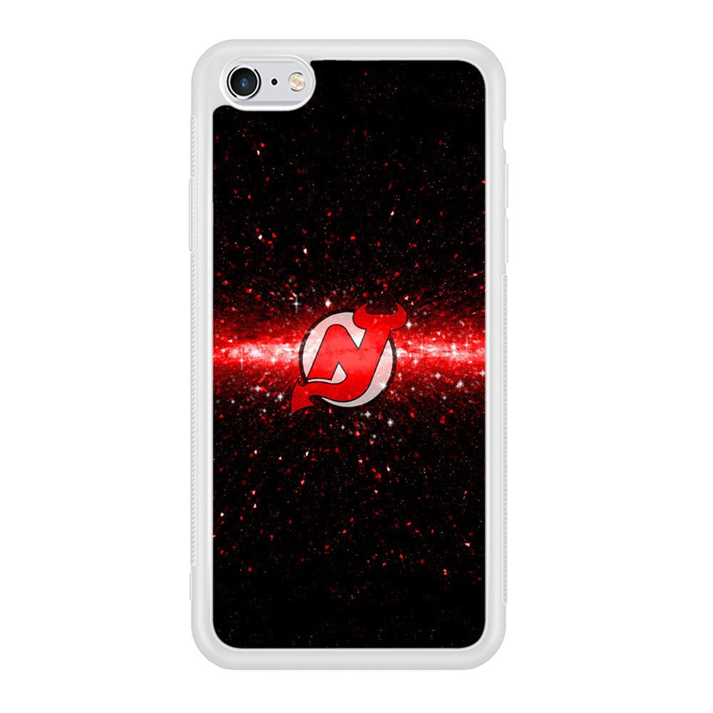 Hockey New Jersey Devils NHL 001 iPhone 6 Plus | 6s Plus Case-Phone Case-Rubber White (2D Case)-Altracase