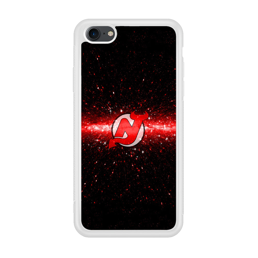 Hockey New Jersey Devils NHL 001 iPhone 7 Case-Phone Case-Rubber White (2D Case)-Altracase