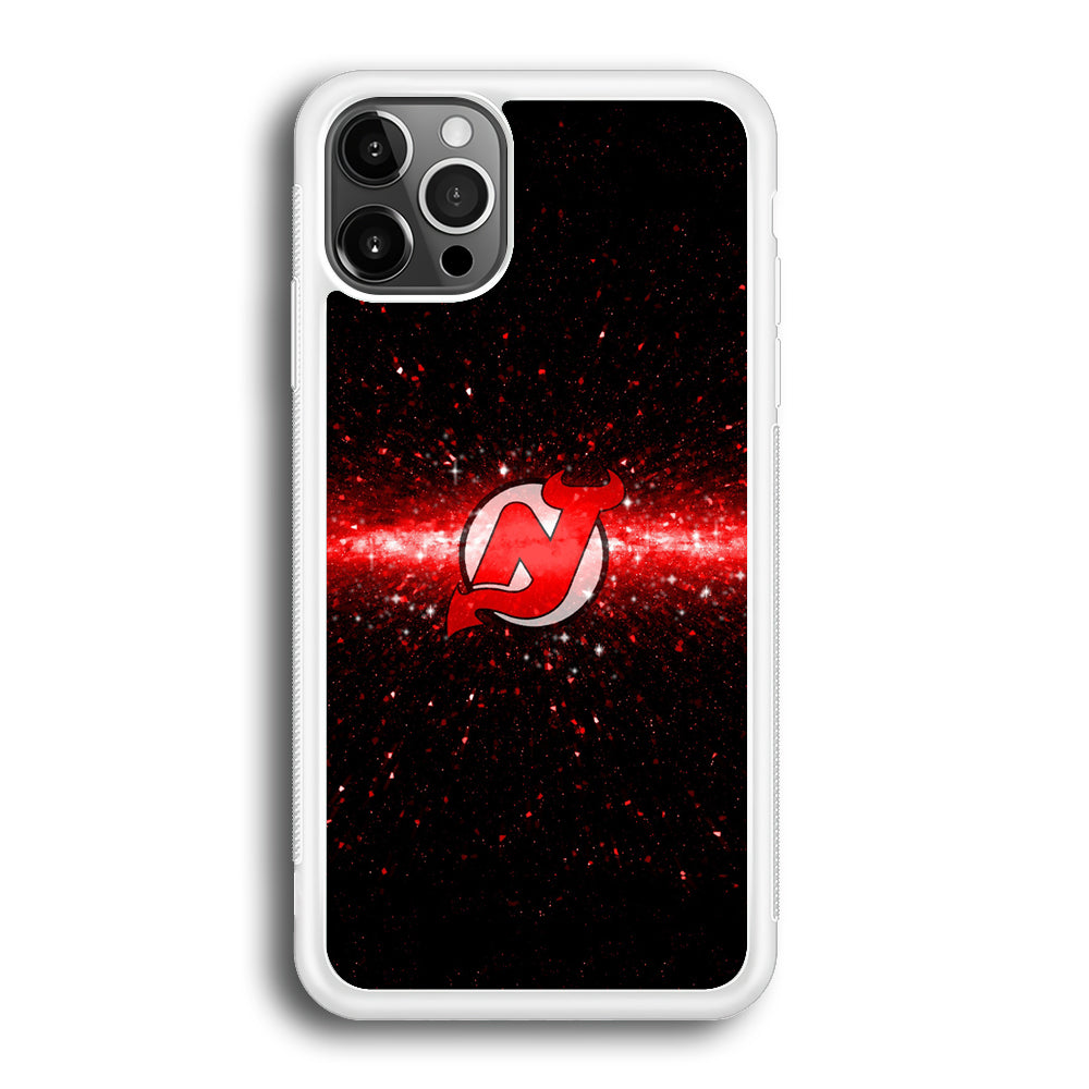 Hockey New Jersey Devils NHL 001 iPhone 12 Pro Max Case-Phone Case-Rubber White (2D Case)-Altracase