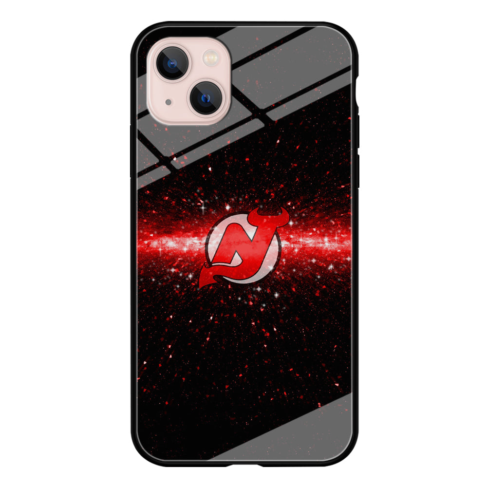 Hockey New Jersey Devils NHL 001 iPhone 13 Mini Case-Phone Case-Tempered Glass Case-Altracase