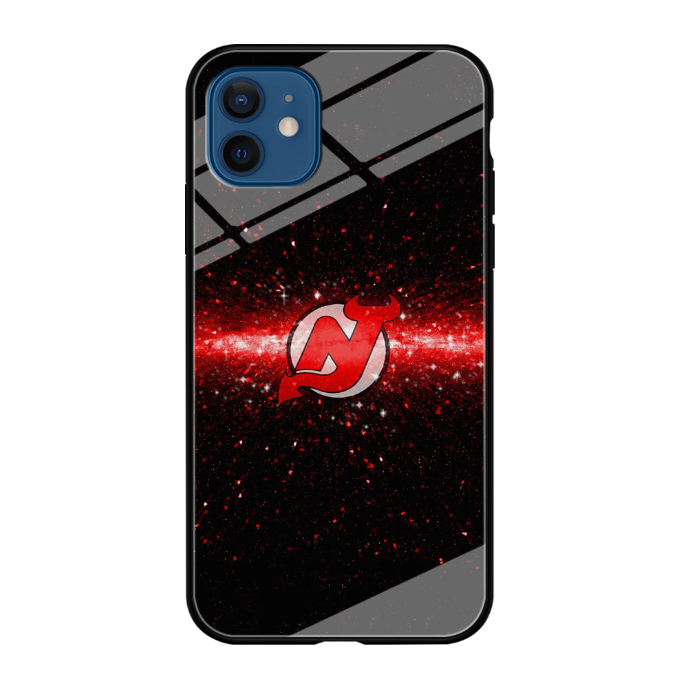 Hockey New Jersey Devils NHL 001 iPhone 12 Mini Case-Phone Case-Tempered Glass Case-Altracase