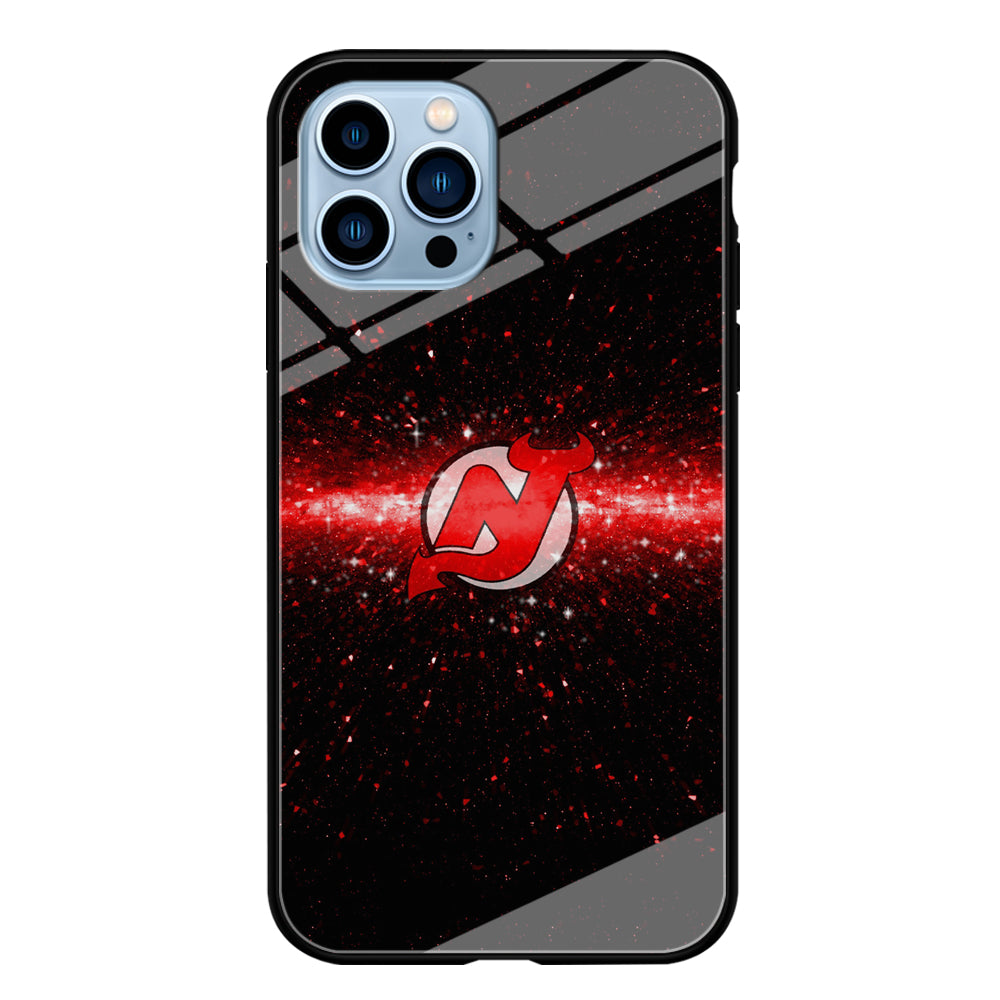 Hockey New Jersey Devils NHL 001 iPhone 13 Pro Case-Phone Case-Tempered Glass Case-Altracase