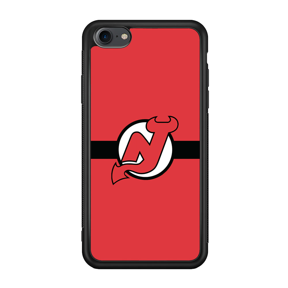 Hockey New Jersey Devils NHL 002 iPhone 7 Case-Phone Case-Rubber Black (2D Case)-Altracase