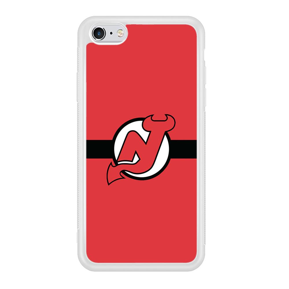 Hockey New Jersey Devils NHL 002 iPhone 6 | 6s Case-Phone Case-Rubber White (2D Case)-Altracase