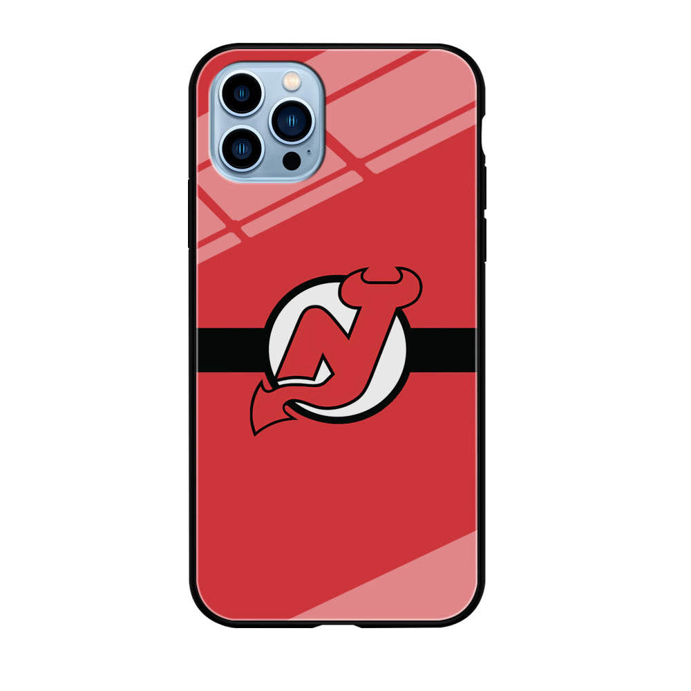 Hockey New Jersey Devils NHL 002 iPhone 12 Pro Max Case-Phone Case-Tempered Glass Case-Altracase