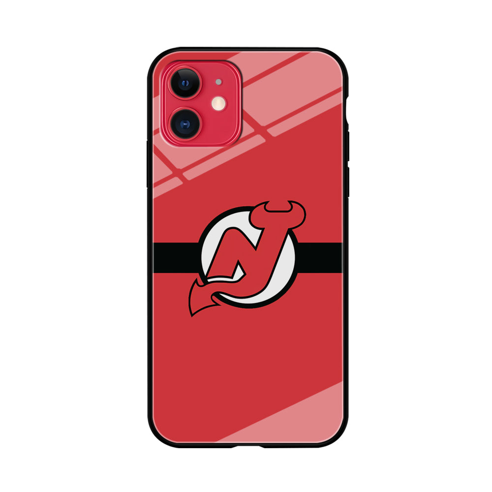 Hockey New Jersey Devils NHL 002 iPhone 11 Case-Phone Case-Tempered Glass Case-Altracase