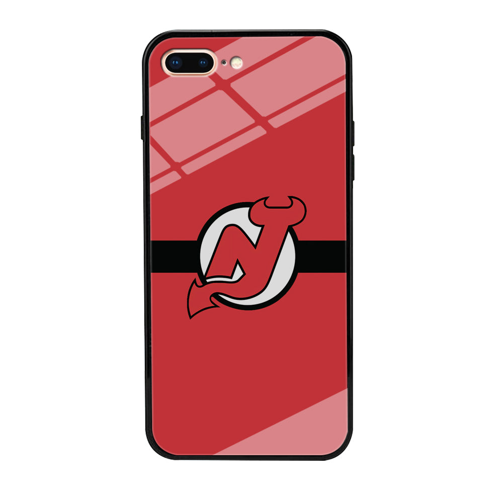 Hockey New Jersey Devils NHL 002 iPhone 8 Plus Case-Phone Case-Tempered Glass Case-Altracase