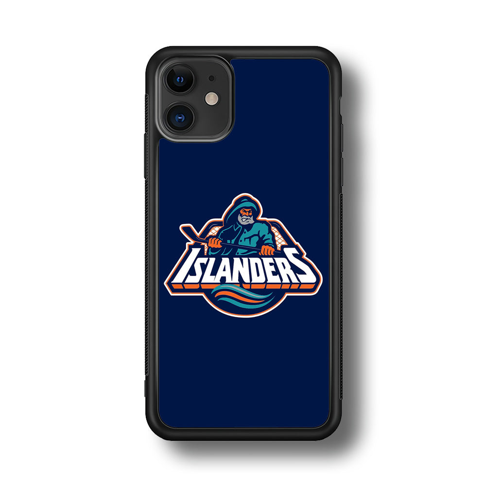 Hockey New York Islanders NHL 001 iPhone 11 Case-Phone Case-Rubber Black (2D Case)-Altracase