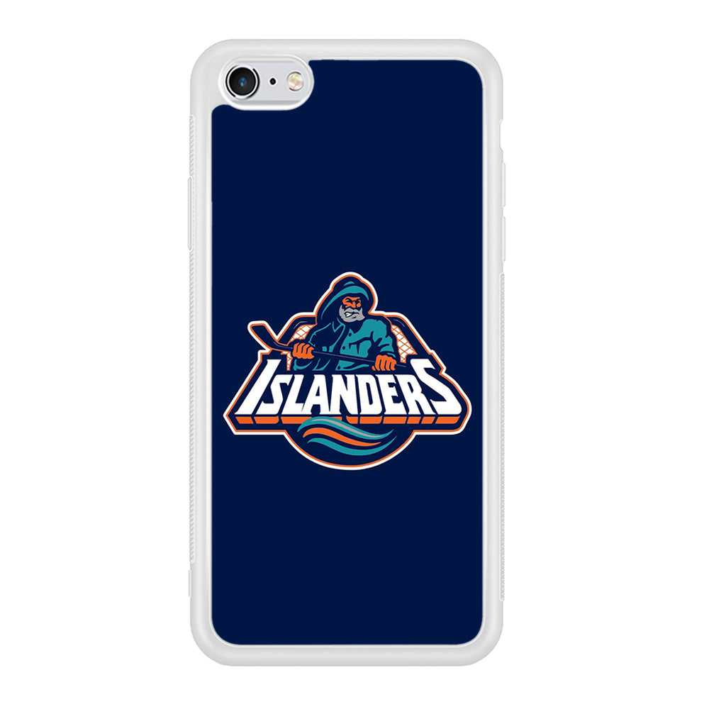 Hockey New York Islanders NHL 001 iPhone 6 Plus | 6s Plus Case-Phone Case-Rubber White (2D Case)-Altracase