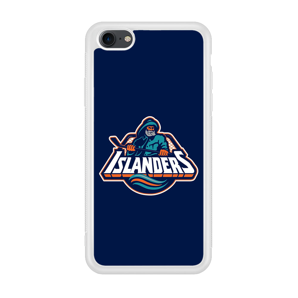 Hockey New York Islanders NHL 001 iPhone 7 Case-Phone Case-Rubber White (2D Case)-Altracase