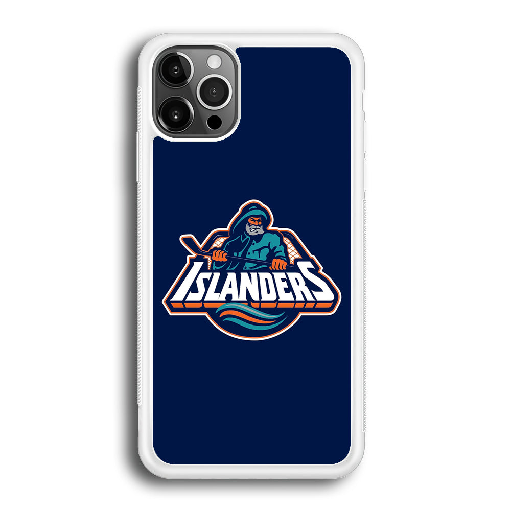 Hockey New York Islanders NHL 001 iPhone 12 Pro Case-Phone Case-Rubber White (2D Case)-Altracase