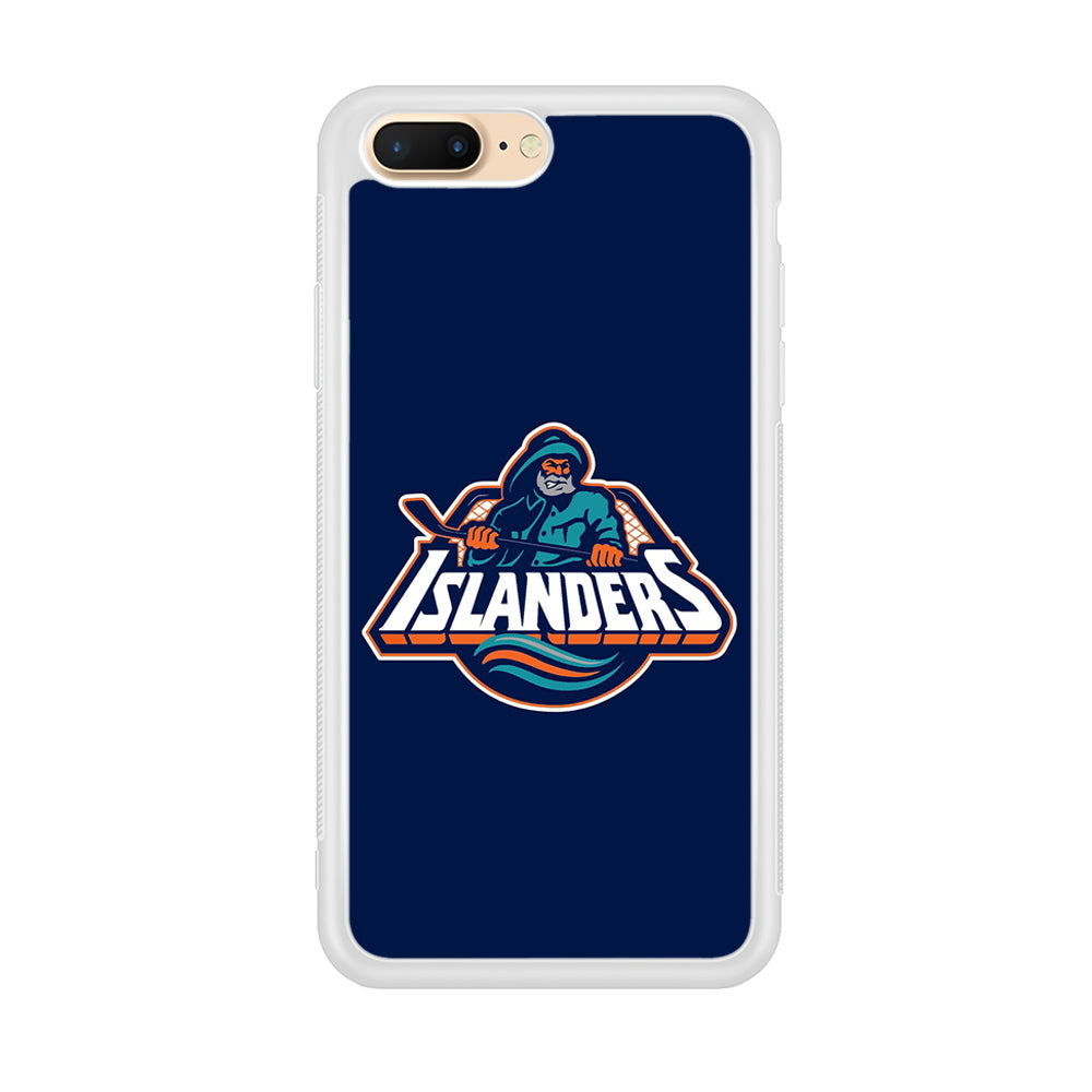 Hockey New York Islanders NHL 001 iPhone 7 Plus Case-Phone Case-Rubber White (2D Case)-Altracase