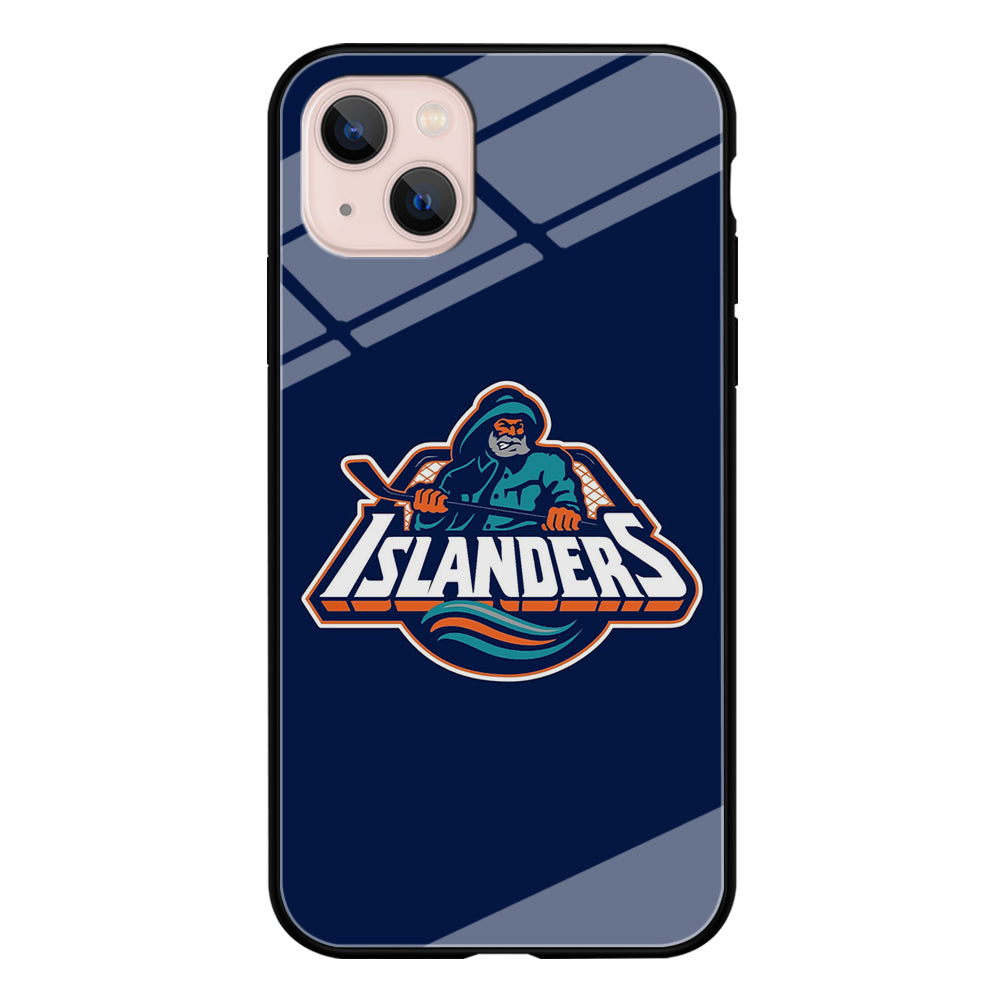Hockey New York Islanders NHL 001 iPhone 13 Mini Case-Phone Case-Tempered Glass Case-Altracase