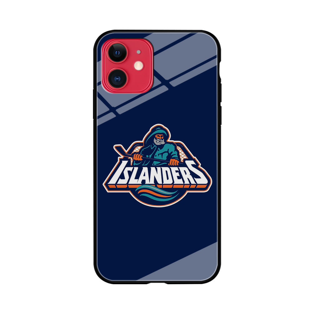 Hockey New York Islanders NHL 001 iPhone 11 Case-Phone Case-Tempered Glass Case-Altracase