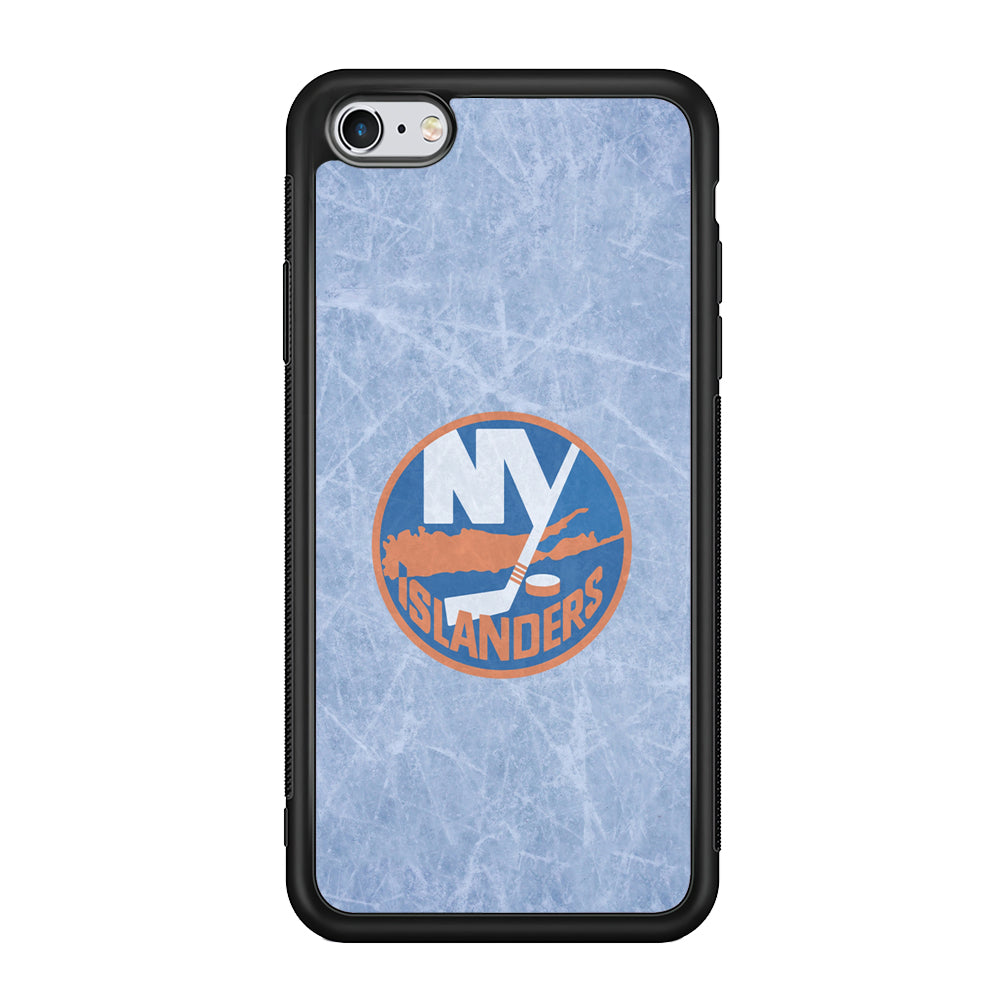 Hockey New York Islanders NHL 002 iPhone 6 Plus | 6s Plus Case-Phone Case-Rubber Black (2D Case)-Altracase
