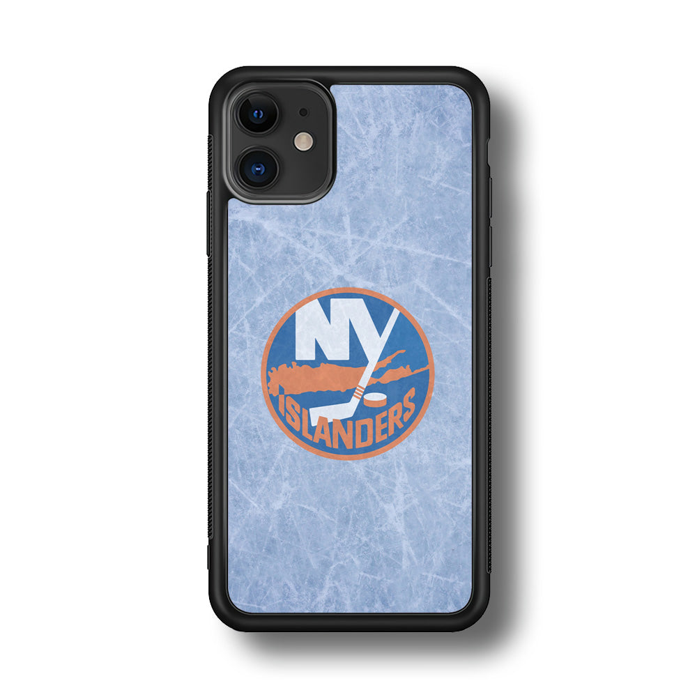 Hockey New York Islanders NHL 002 iPhone 11 Case-Phone Case-Rubber Black (2D Case)-Altracase