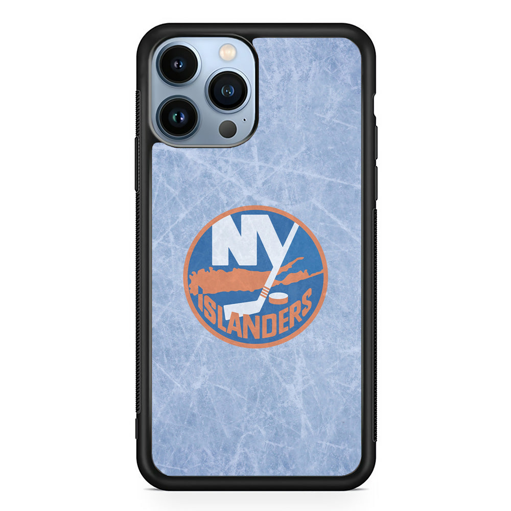 Hockey New York Islanders NHL 002 iPhone 15 Pro Case-Phone Case-Rubber Black (2D Case)-Altracase