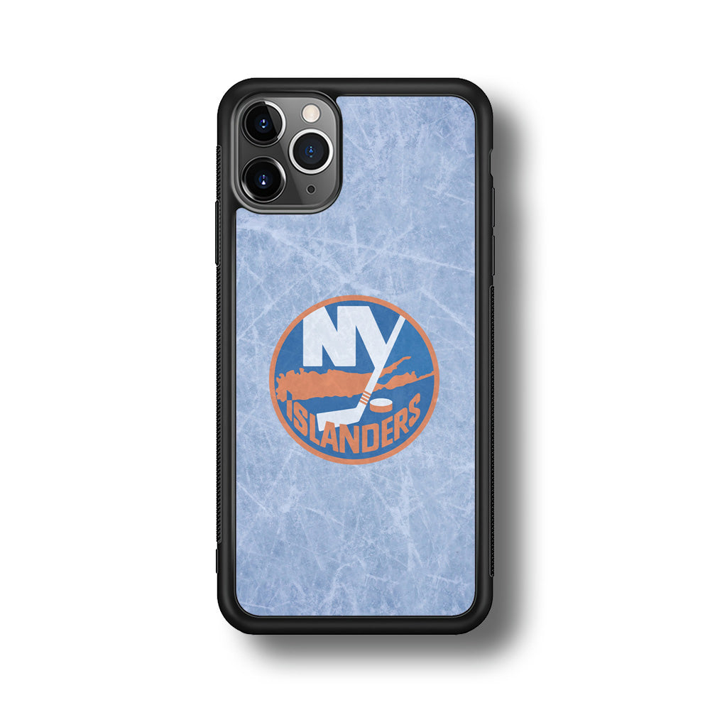 Hockey New York Islanders NHL 002 iPhone 11 Pro Max Case-Phone Case-Rubber Black (2D Case)-Altracase