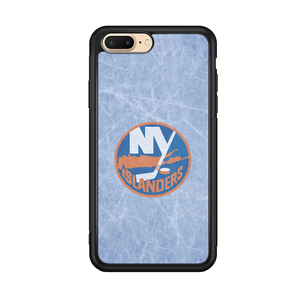 Hockey New York Islanders NHL 002 iPhone 8 Plus Case-Phone Case-Rubber Black (2D Case)-Altracase