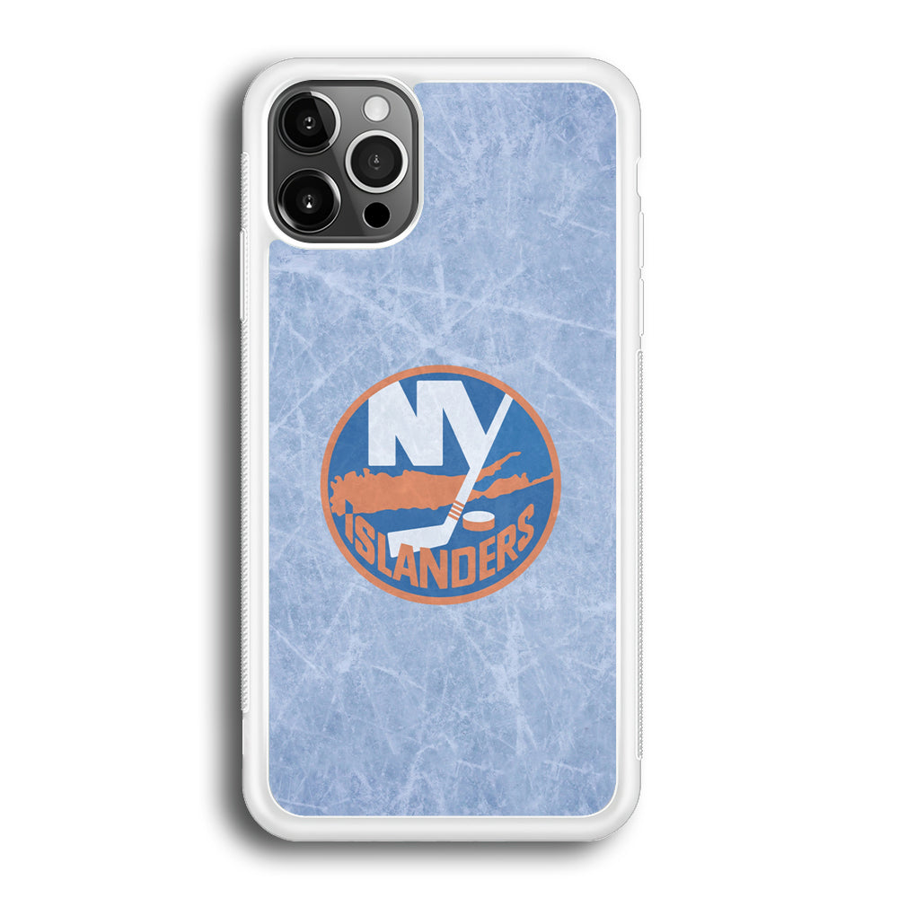 Hockey New York Islanders NHL 002 iPhone 12 Pro Max Case-Phone Case-Rubber White (2D Case)-Altracase