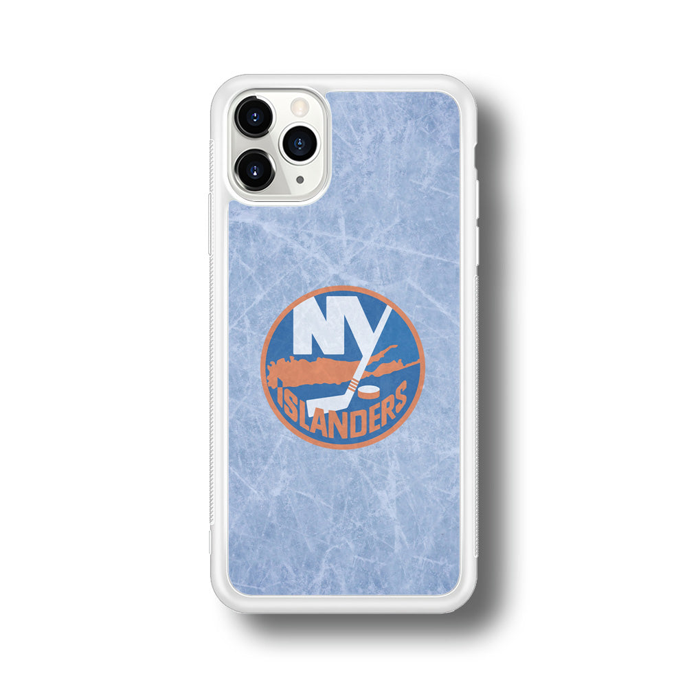 Hockey New York Islanders NHL 002 iPhone 11 Pro Max Case-Phone Case-Rubber White (2D Case)-Altracase