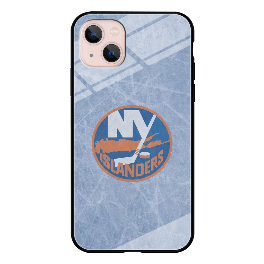 Hockey New York Islanders NHL 002 iPhone 13 Mini Case-Phone Case-Tempered Glass Case-Altracase