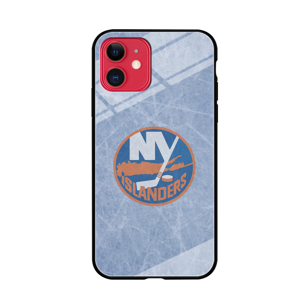 Hockey New York Islanders NHL 002 iPhone 11 Case-Phone Case-Tempered Glass Case-Altracase