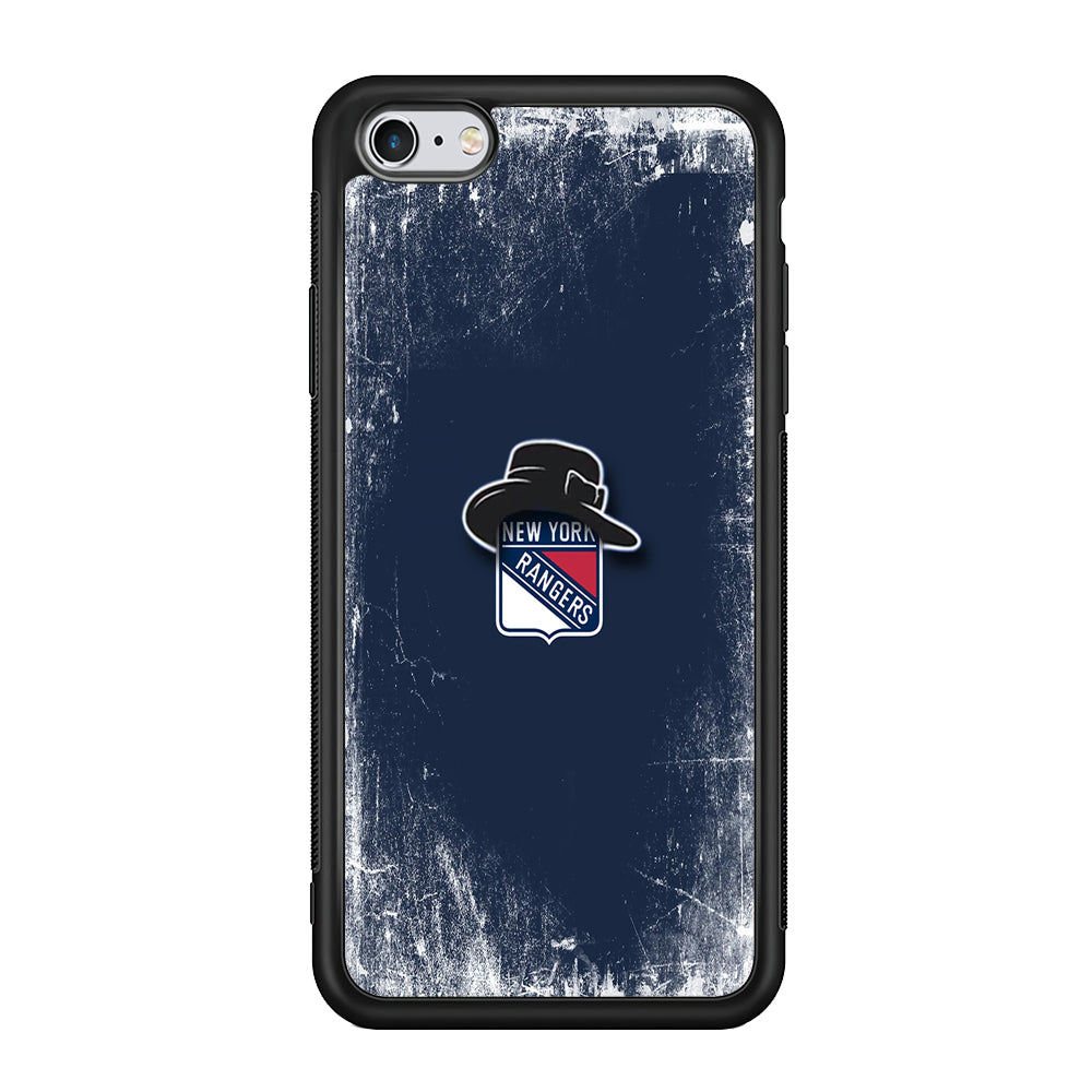 Hockey New York Rangers NHL 001 iPhone 6 Plus | 6s Plus Case-Phone Case-Rubber Black (2D Case)-Altracase