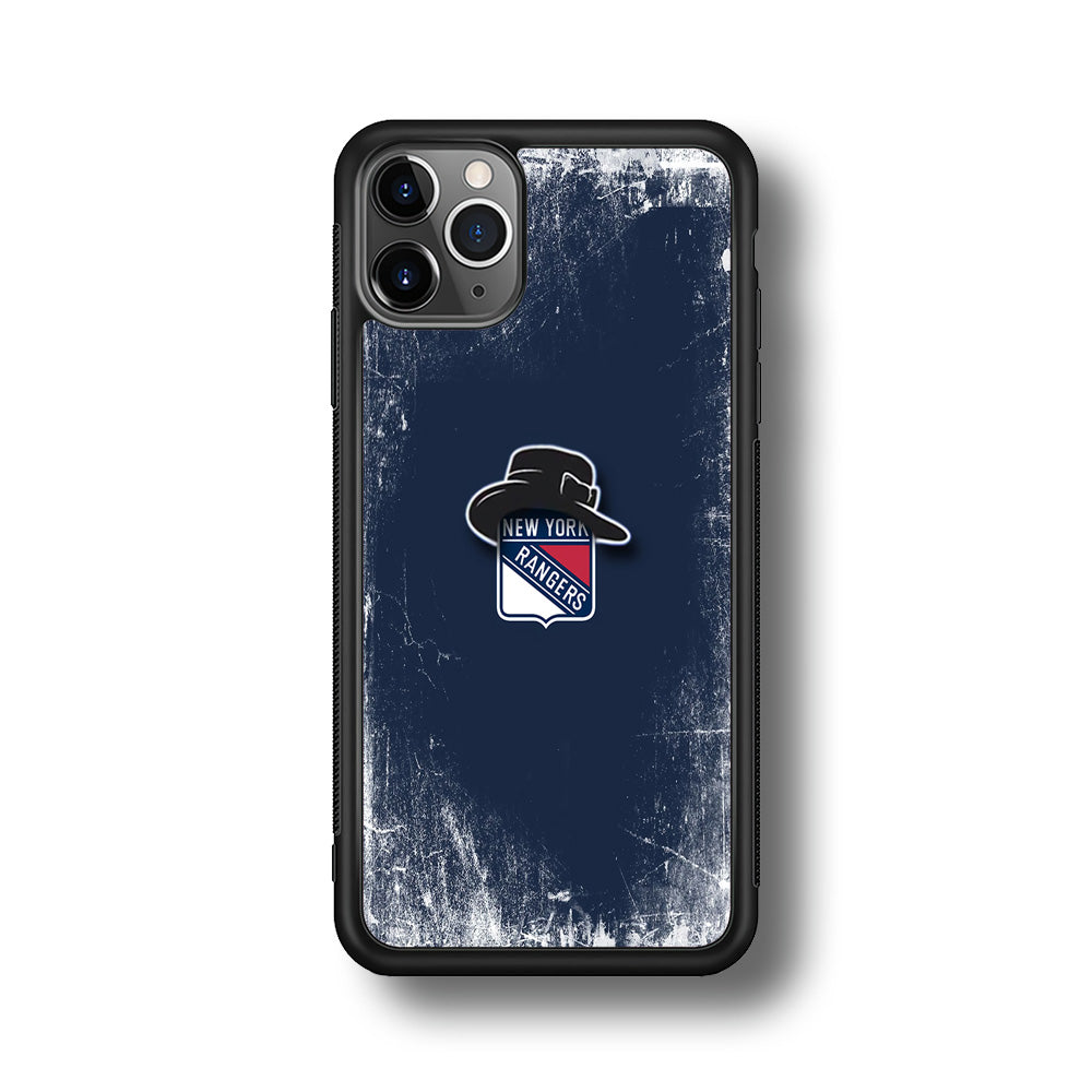 Hockey New York Rangers NHL 001 iPhone 11 Pro Max Case-Phone Case-Rubber Black (2D Case)-Altracase