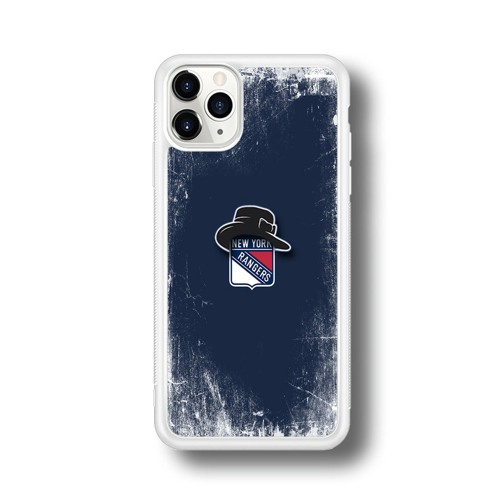Hockey New York Rangers NHL 001 iPhone 11 Pro Max Case-Phone Case-Rubber White (2D Case)-Altracase