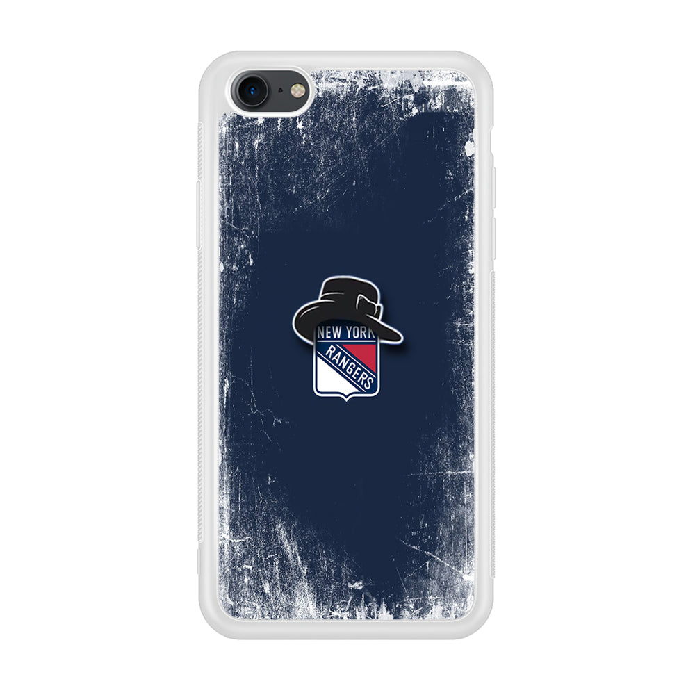 Hockey New York Rangers NHL 001 iPhone 7 Case-Phone Case-Rubber White (2D Case)-Altracase