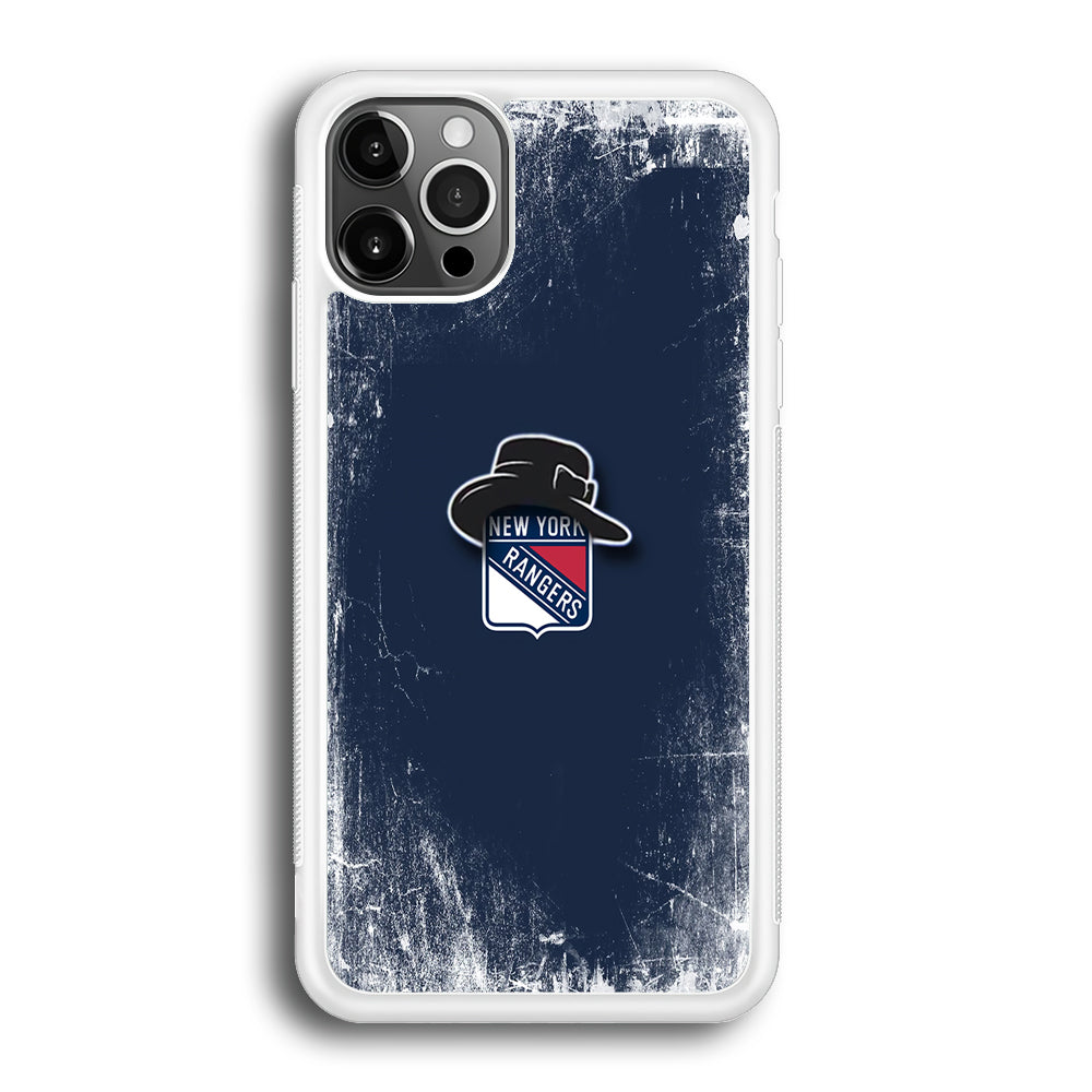 Hockey New York Rangers NHL 001 iPhone 12 Pro Max Case-Phone Case-Rubber White (2D Case)-Altracase