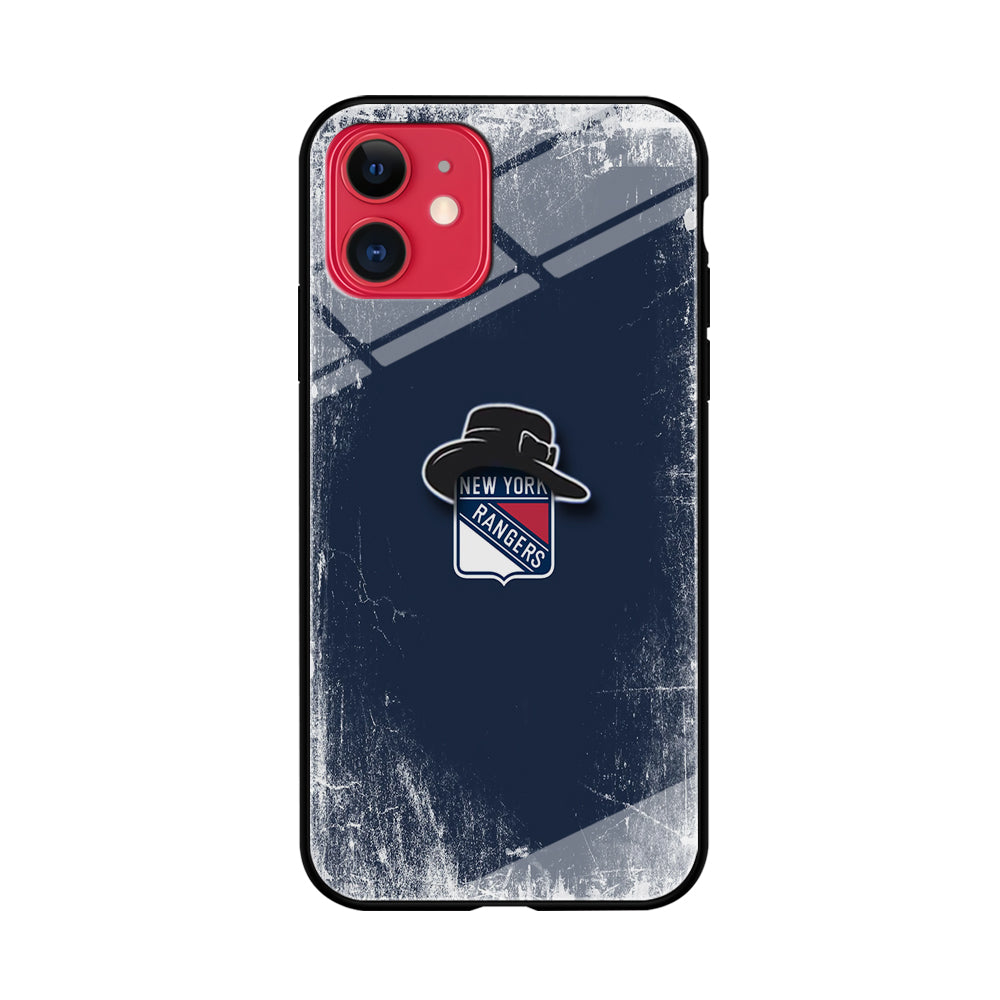 Hockey New York Rangers NHL 001 iPhone 11 Case-Phone Case-Tempered Glass Case-Altracase