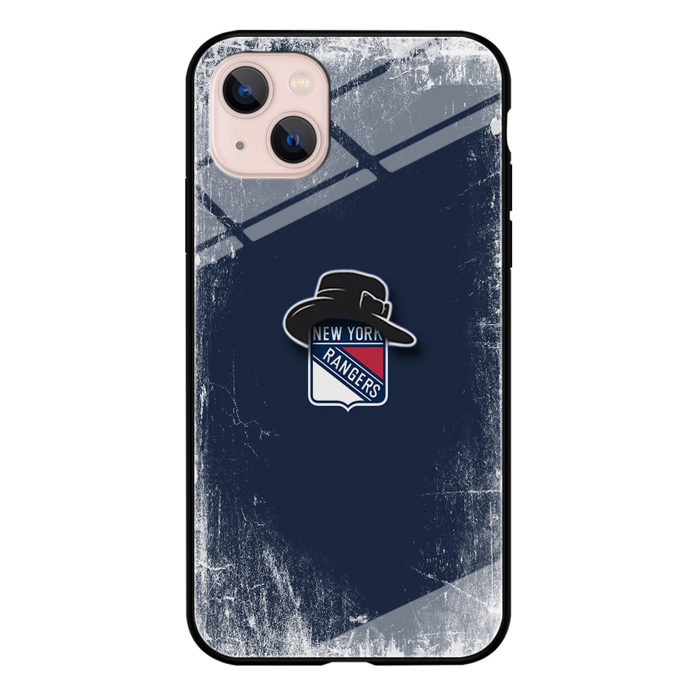 Hockey New York Rangers NHL 001 iPhone 13 Mini Case-Phone Case-Tempered Glass Case-Altracase