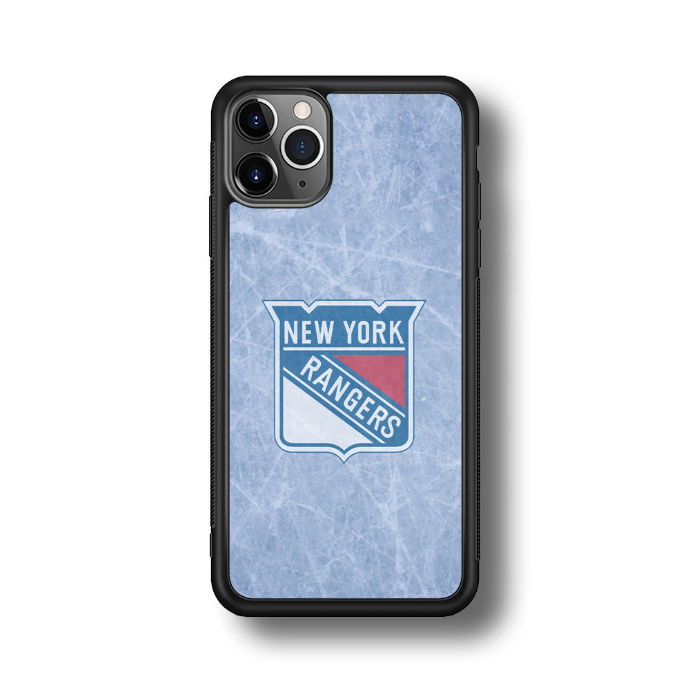 Hockey New York Rangers NHL 002 iPhone 11 Pro Case-Phone Case-Rubber Black (2D Case)-Altracase