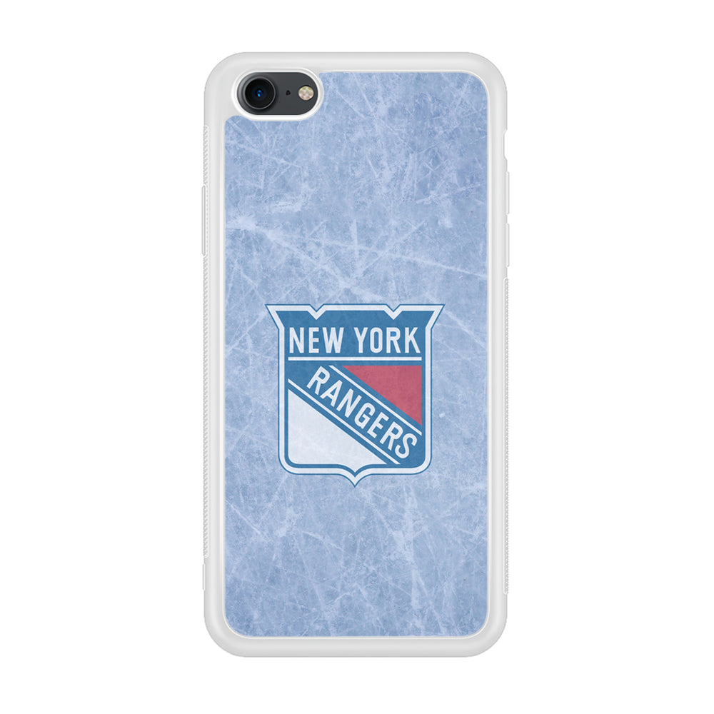 Hockey New York Rangers NHL 002 iPhone 7 Case-Phone Case-Rubber White (2D Case)-Altracase
