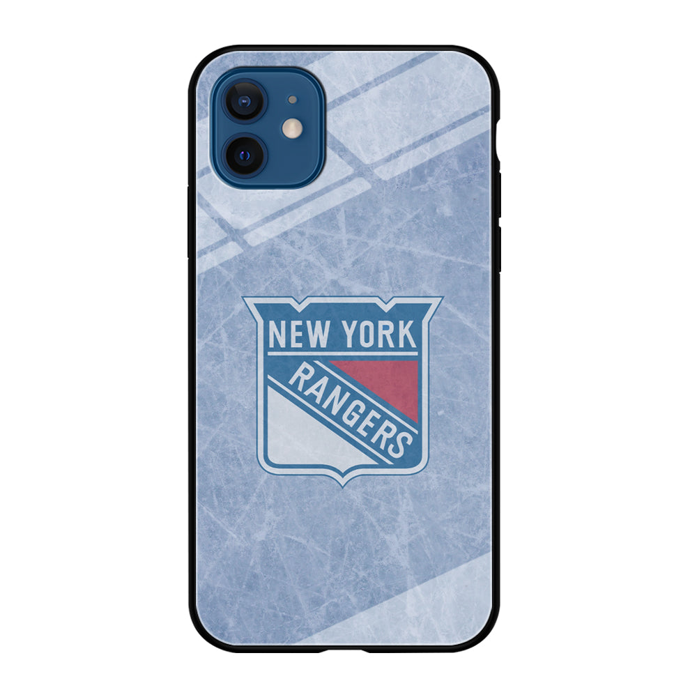 Hockey New York Rangers NHL 002 iPhone 12 Case-Phone Case-Tempered Glass Case-Altracase