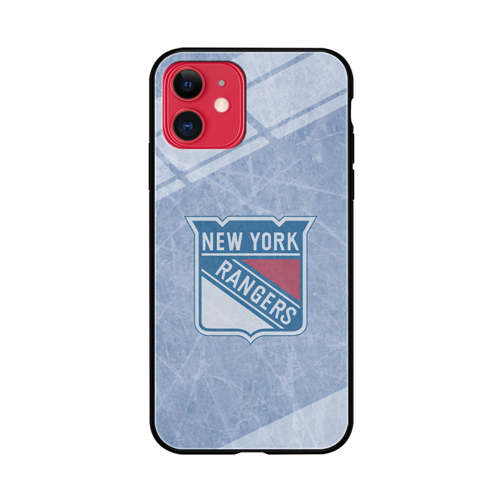 Hockey New York Rangers NHL 002 iPhone 11 Case-Phone Case-Tempered Glass Case-Altracase